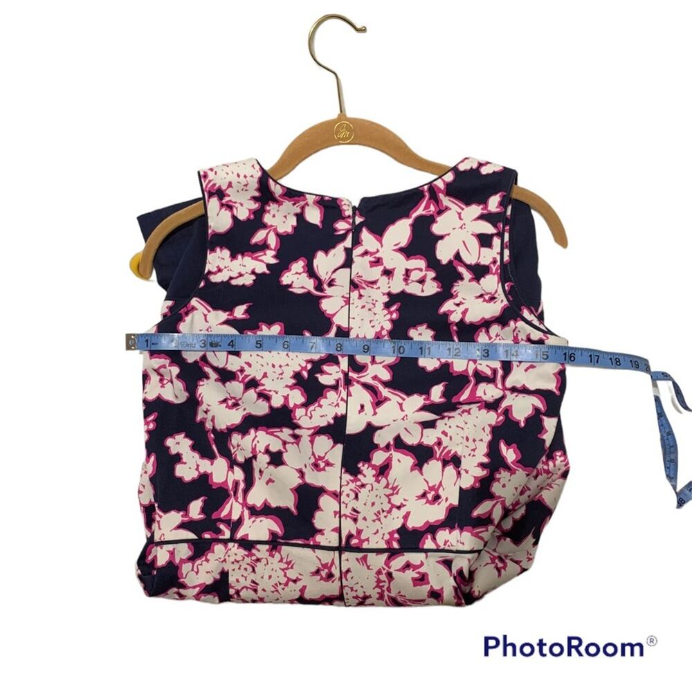 Tommy Hilfiger - Navy, Pink & White Floral Dress Size 0, EUC - Picture 6 of 14